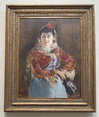 Portrait of Emilie Ambre as Carmen by Manet in the Philadelphia Museum of Art, January 2012