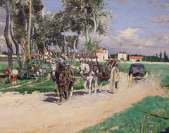 Detail of Highway of Combes-le-Ville by Boldini in the Philadelphia Museum of Art, August 2009
