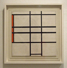 Composition with White and Red by Mondrian in the Philadelphia Museum of Art, August 2009