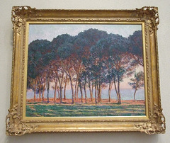 Under the Pines, Evening by Monet in the Philadelphia Museum of Art, January 2012