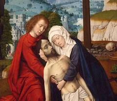 Detail of the Lamentation by Gerard David in the Philadelphia Museum of Art, January 2012