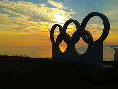 2012 Olympics logo at Portland Heights