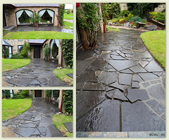 Caithness Slate Crazy Paving...the Wet Look!