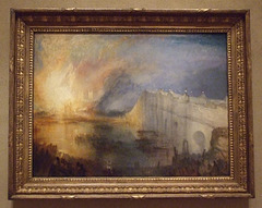The Burning of the Houses of Parliament by Turner in the Philadelphia Museum of Art, August 2009