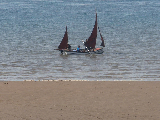 Ooops who sailed too close to the beach. LOL