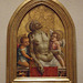 Pinnacle from an Altarpiece with the Dead Christ Supported by Angels by Crivelli in the Philadelphia Museum of Art, August 2009