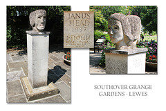 Janus Head 1997 by John Skelton - Southover Grange Gardens - Lewes - 23.7.2014