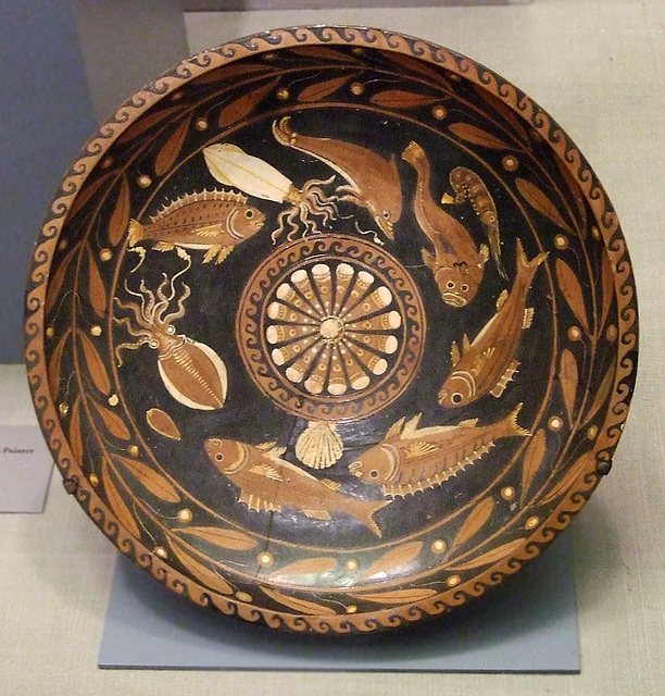 Fish-plate Attributed to the Perrone-Phrixos Group in the Princeton University Art Museum, July 2011