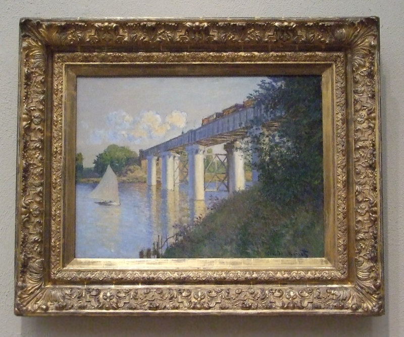 Railroad Bridge, Argenteuil by Monet in the Philadelphia Museum of Art, January 2012