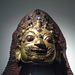 Rostro de estatua tibetana, une masque de Tibet, MG