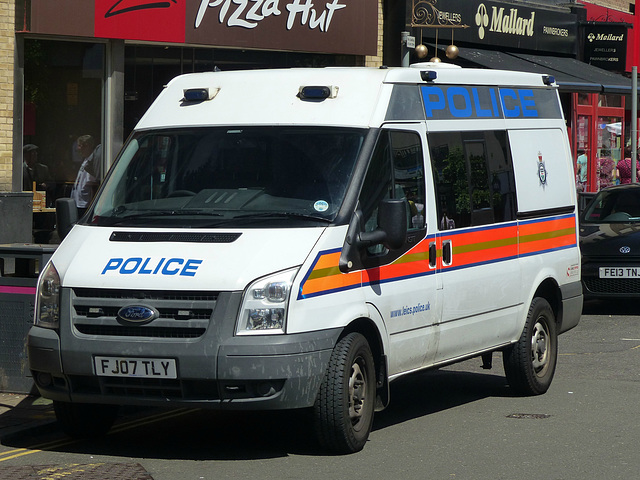 Leicestershire Police Transit - 14 July 2014
