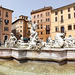The Fountain of Neptune in Piazza Navona, June 2012