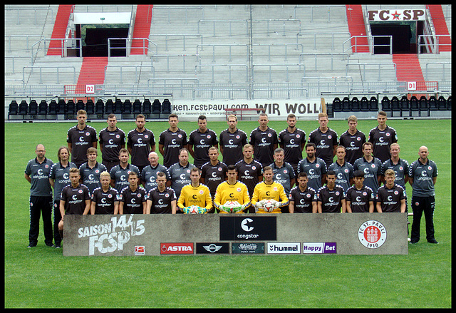 Mannschaftsfoto FC St. Pauli, Saison 2014-15