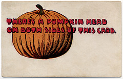 There's a Pumpkin Head on Both Sides of This Card