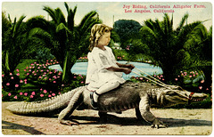 Joy Riding, California Alligator Farm, Los Angeles, California