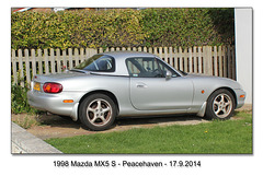 Mazda MX5 S 1998 - Peacehaven - 17.9.2014