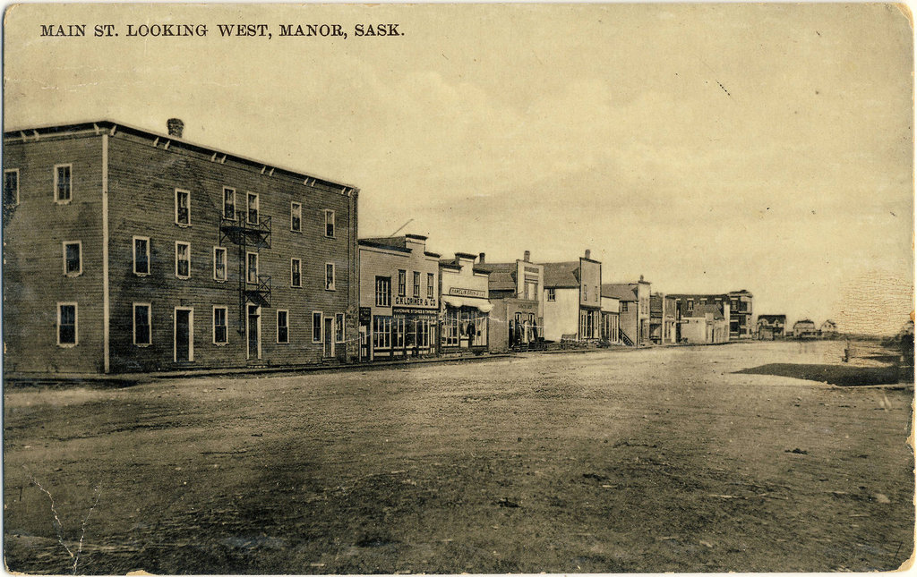 3980. Main St. looking west, Manor, Sask.