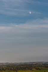 Mond über Glastonbury Tor - 20140807