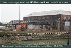 Engine shed demolition - 11.9.2014