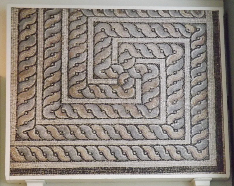 Mosaic with a Cable Pattern from Halicarnassus in the British Museum, May 2014
