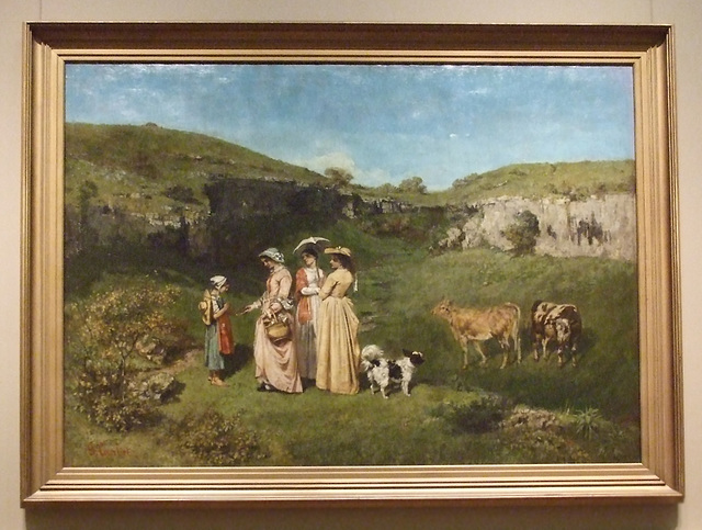 Young Ladies of the Village by Courbet in the Metropolitan Museum of Art, July 2011