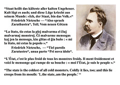 Nietzsche, l'État, la ŝtato, monstro, monstre