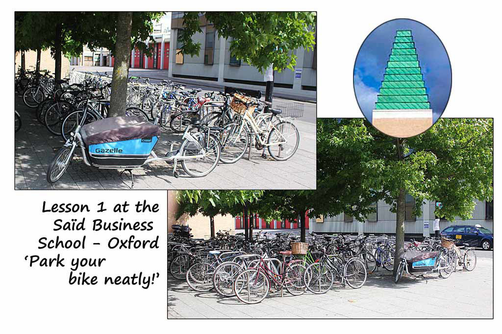 Bikes at Said Business School - Oxford - 14.8.2014