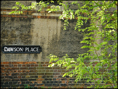 Dawson Place street sign