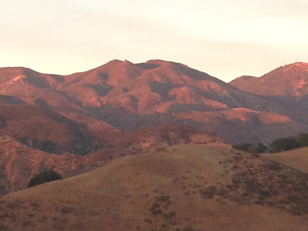 Bone-dry California foothills