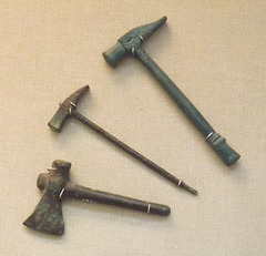 Miniature Tools in Bronze in the British Museum, April 2013