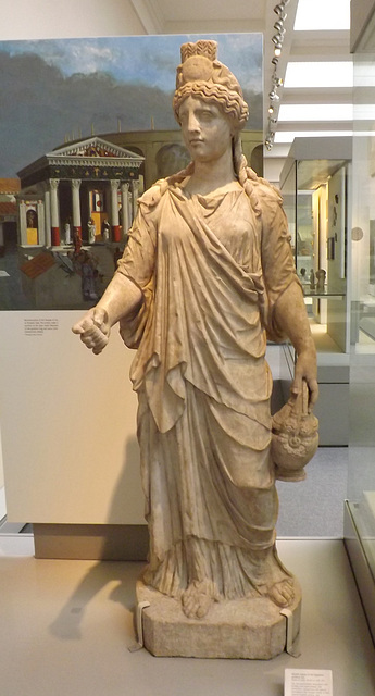 Marble Statue of the Egyptian Goddess Isis in the British Museum, May 2014
