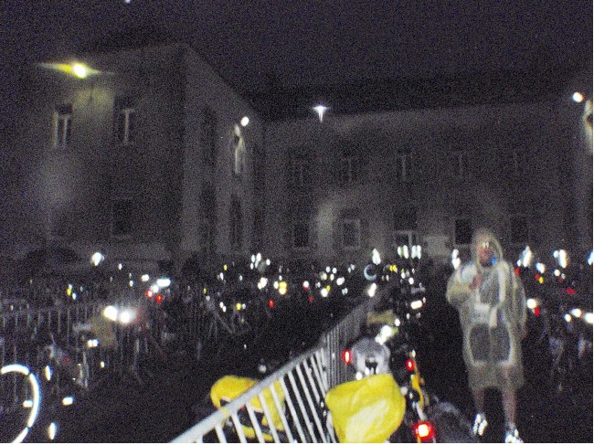 Collège Lycée Saint-Joseph, the control at Loudeac. Beginning of second night.  449km completed. August 22.