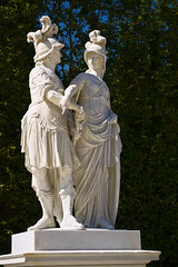 Statue of Mars and Minerva - Vienna, Schönbrunn Gardens