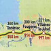 Map: 2011 Paris-Brest-Paris course (with distances)