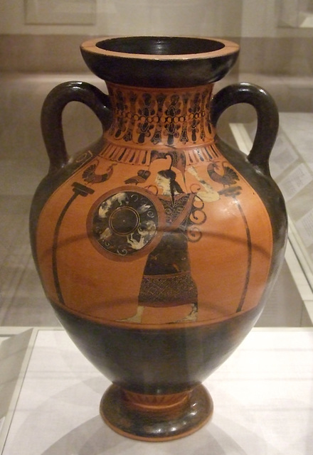Terracotta Panathenaic Amphora Attributed to the Princeton Painter in the Metropolitan Museum of Art, November 2010