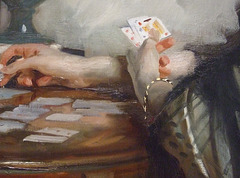 Detail of the Portrait of Lady Eden by Sargent in the Philadelphia Museum of Art, August 2009