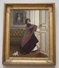 Departing for the Promenade by Alfred Stevens in the Philadelphia Museum of Art, August 2009