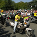 Motorcycle escort at the start of 2011, Gymnase des Droits de l’Homme, St. Quentin en Yvelines ​ Guyancourt