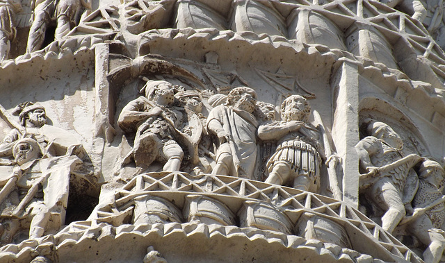 Detail of the Column of Marcus Aurelius in Rome, July 2012