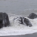 Three rocks braving the waves