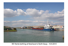 MV Kento at Newhaven, North Quay - 12.9.2014