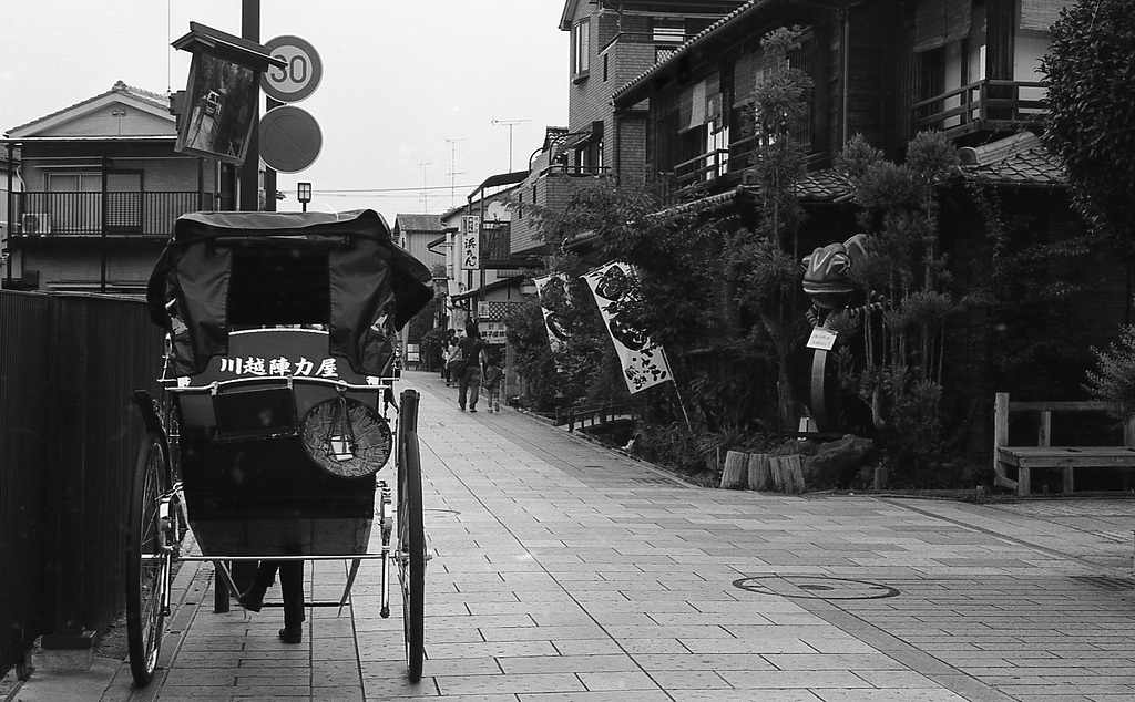 Rickshaw in a street