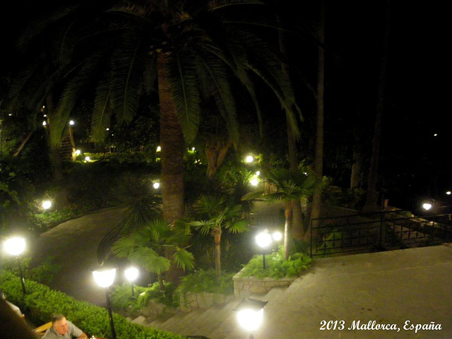 14 Es Molí Gardens at Night