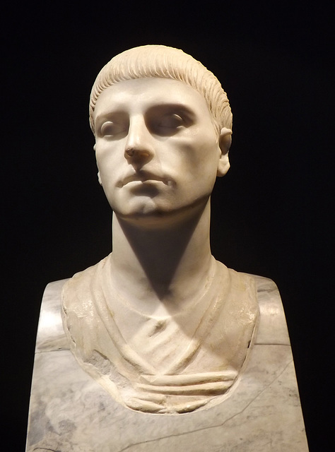 Herm of a Charioteer in the Palazzo Massimo in Rome, July 2012
