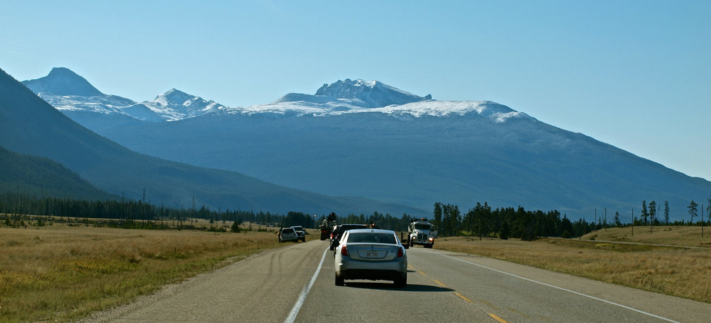 Yellowhead Highway near Jasper, Alberta