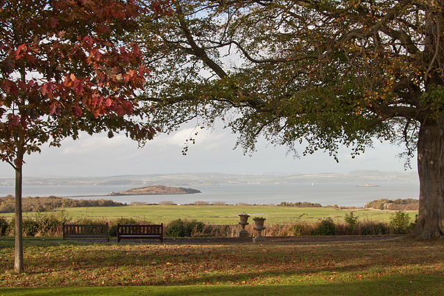 Cramond Island and Inchmickery from Lauriston Castle