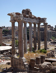 The Temple of Saturn in the Forum Romanum, July 2012
