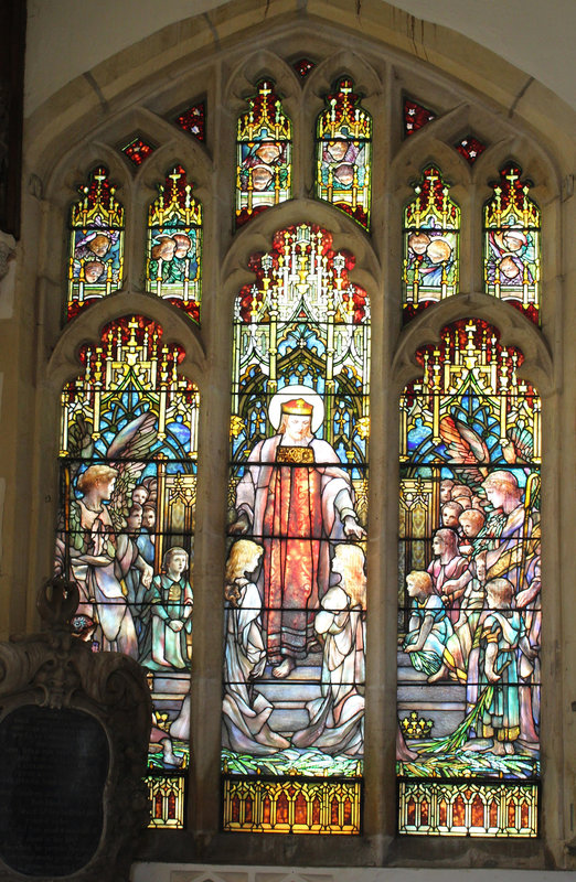 Tiffany window, St Andrew's Church, Kimbolton, Cambridgeshire
