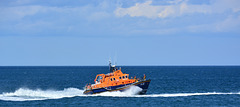 Tynemouth Lifeboat visiting Seaton Sluice on "Harbour Day"