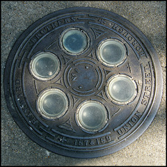 Hayward Brothers manhole cover